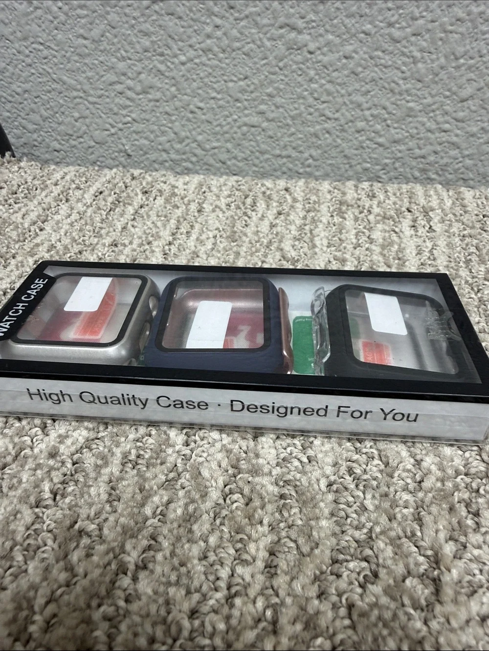 Protective 42mm Apple Watch Case Covers - Black, Silver, Rose Gold (3-Pack)